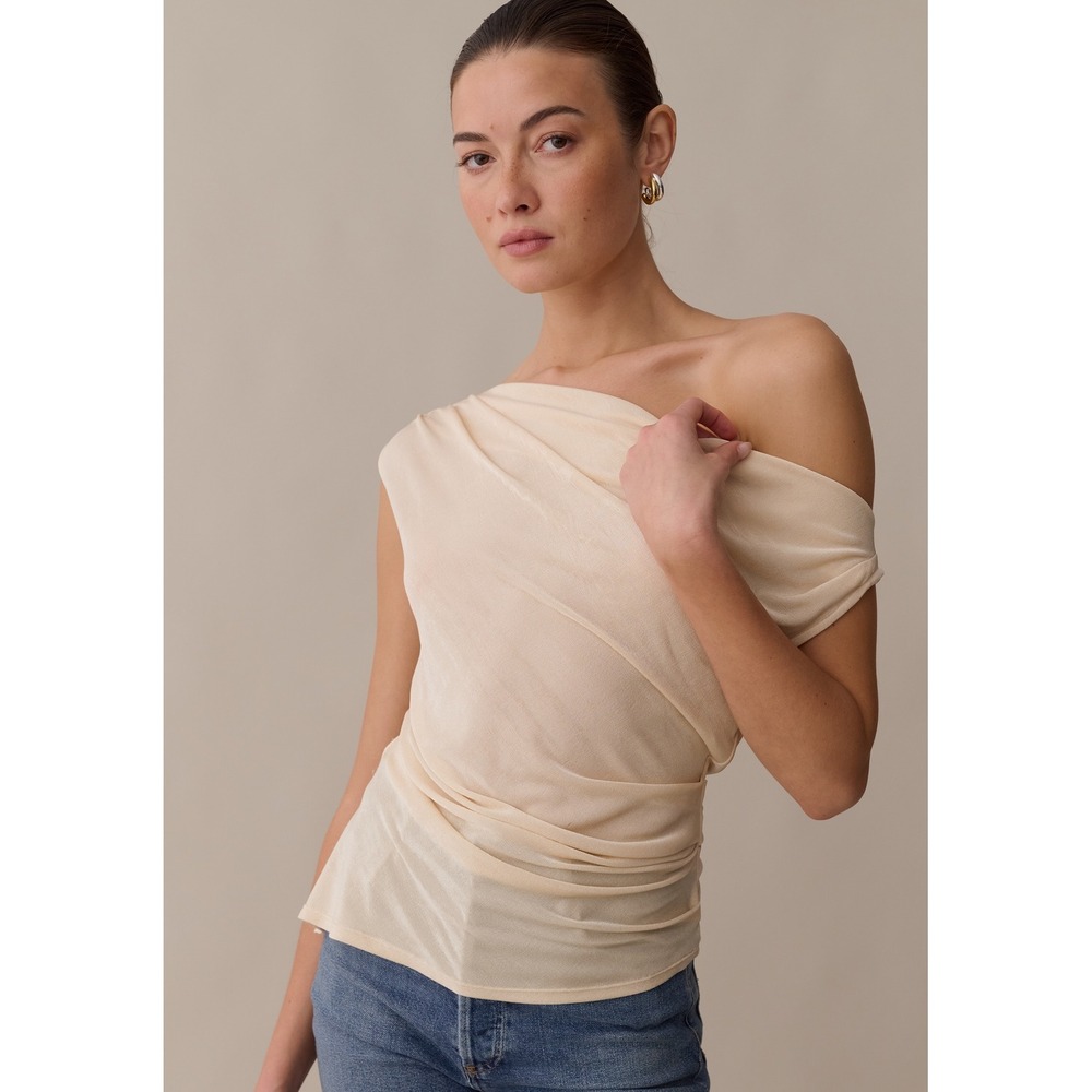 Few Moda Myrine Top in Champagne / Sz 0 / Still in Manufacturer Bag / Elegant